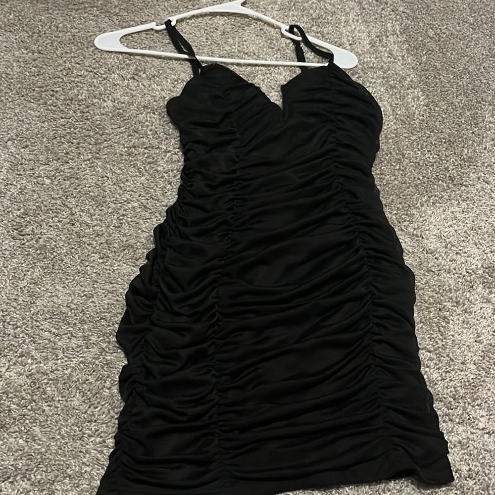 black mini graduation dress worn once